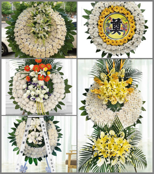 山东青岛即墨市通济街道北山东村花圈速递